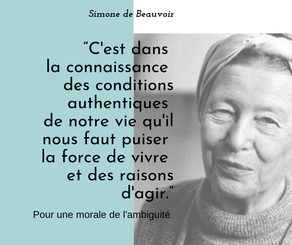 citation de Simone de Beauvoir