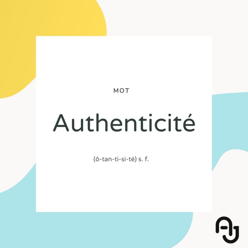 AUTHENTICITE REVELATION